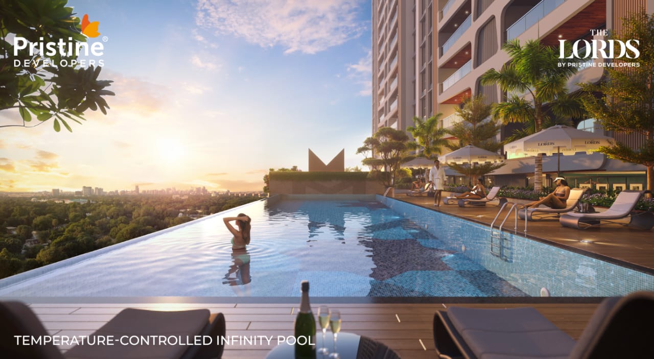 Temperature-Controlled infinity pool at Pristine The Lords 137m tower